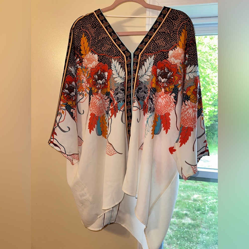 Plus size floral shirt